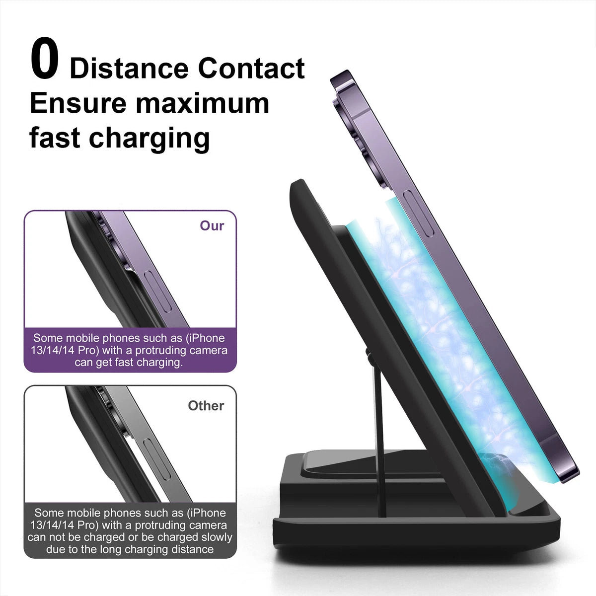 3in1 kabelloses Ladegerät Dock Ständer Für Apple Watch Ultra S9 iPhone 15 Pro 14